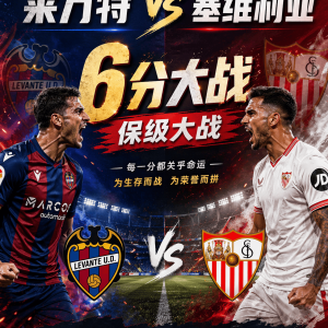西甲：莱万特vs塞维利亚，莱万特越踢越像保级队，客队能不慌吗？